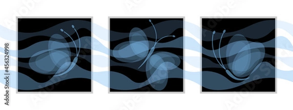 Obraz abstract butterflies design vector illustration