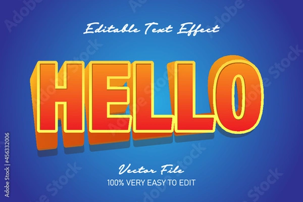 Fototapeta yellow hero text effect