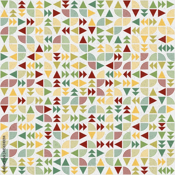 Fototapeta Abstract Geometric Pattern generative computational art illustration