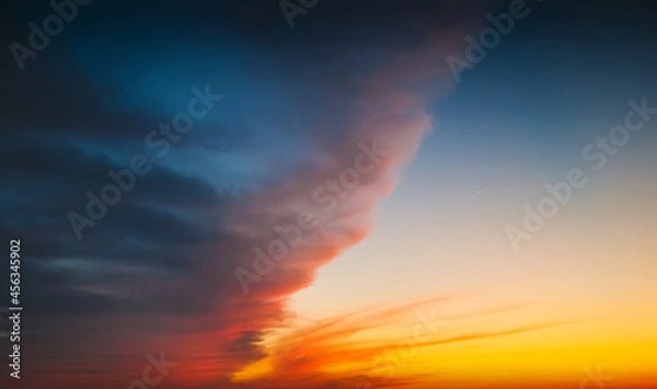 Obraz Beautiful colorful cloudy sunset sky