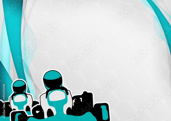 Obraz Gokart background