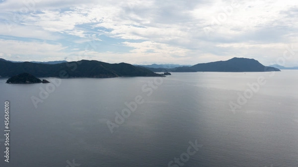 Fototapeta 常神半島 福井県若狭町 小川漁港 ドローン空撮