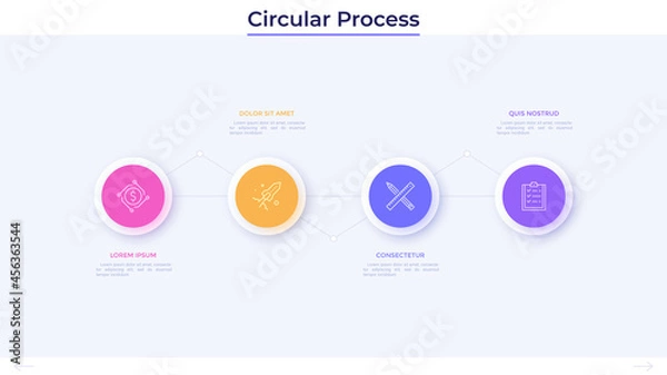 Fototapeta Modern Infographic Vector Banner