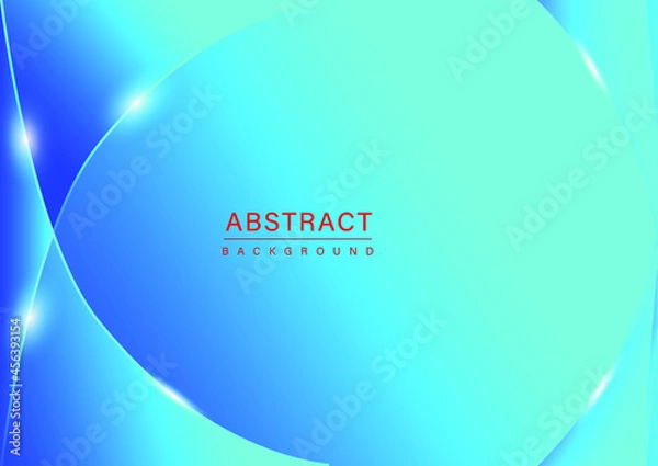 Fototapeta abstract blue background with wave
