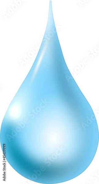 Obraz Wassertropfen freigestellt