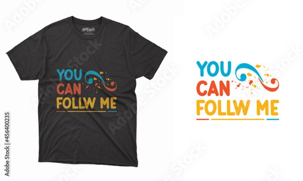 Obraz Typography and Vector T-shirt Design Template Layout