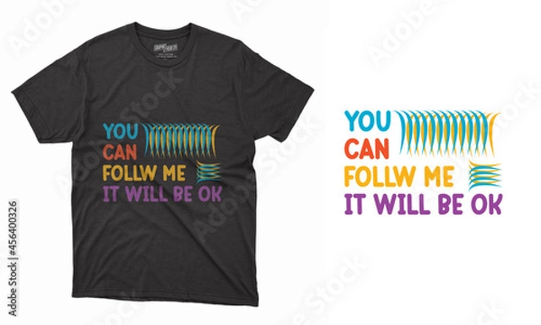 Obraz Typography and Vector T-shirt Design Template Layout