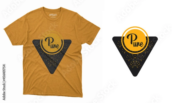 Obraz Typography and Vector T-shirt Design Template Layout