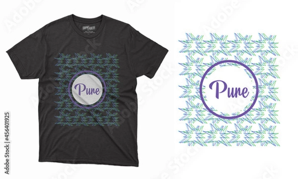 Obraz Typography and Vector T-shirt Design Template Layout