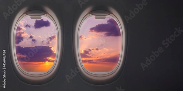 Obraz View from airplane window