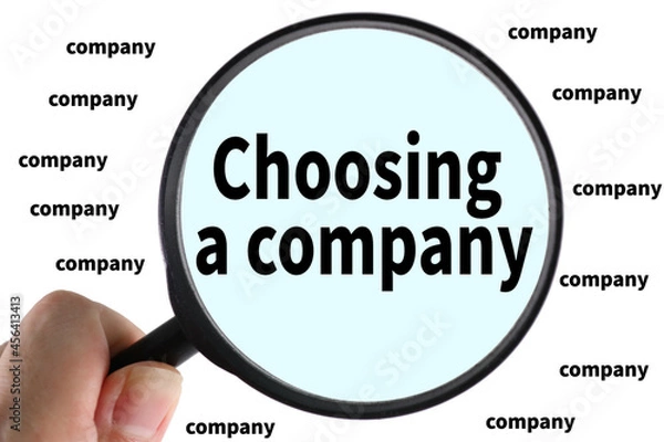 Fototapeta Choosing a company