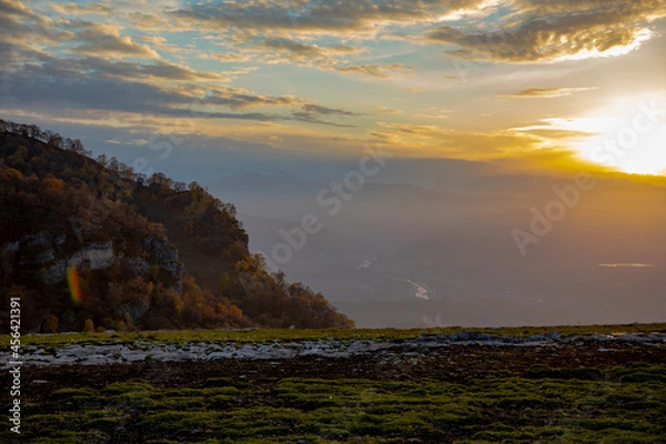 Obraz sunset in the mountains