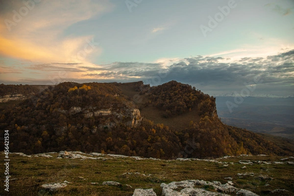 Obraz sunset in the mountains