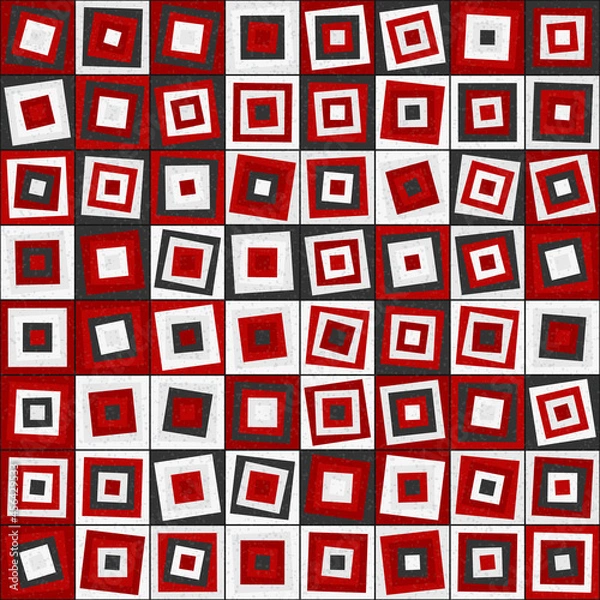 Fototapeta Abstract Geometric Pattern generative computational art illustration