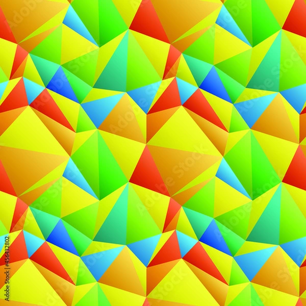 Fototapeta Bright vector texture from polygons with a gradient.