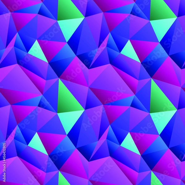 Obraz Bright vector texture from polygons with a gradient.