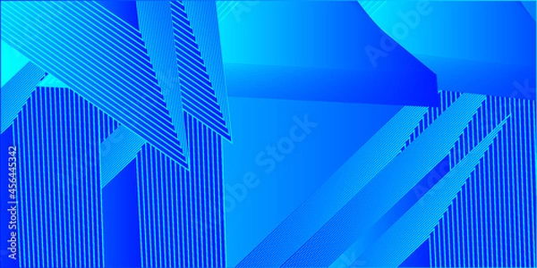 Fototapeta Abstract blue background with lines