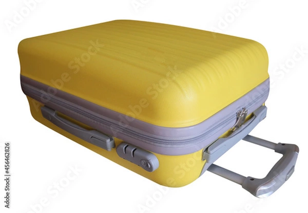Obraz the bag to carry personal belongings, the yellow color isolated against, travel