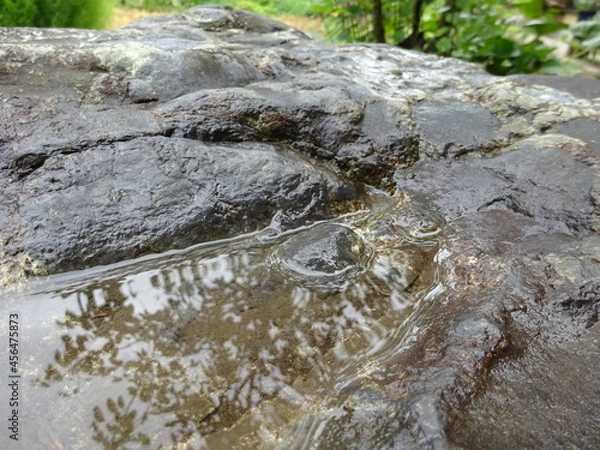 Fototapeta 岩にできた水たまり