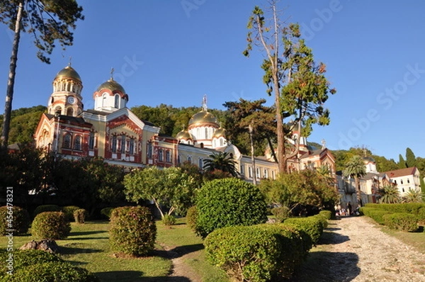 Obraz New Athos Monastery on the mountain