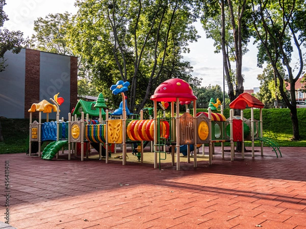 Obraz children playground in the park