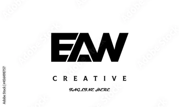 Fototapeta EAW creative three latter logo design
