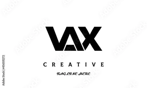 Fototapeta creative VAX three latter logo design