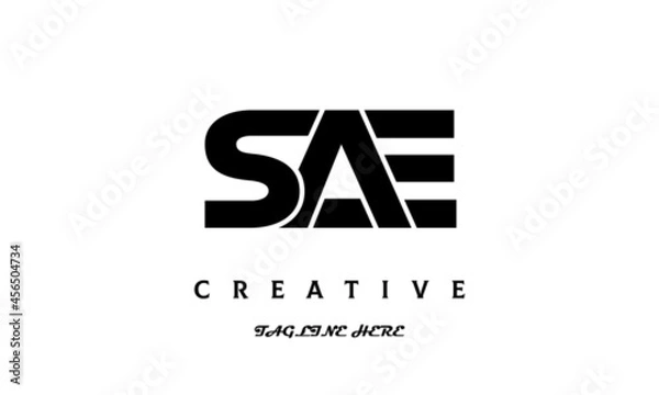 Obraz creative SAE three latter logo design