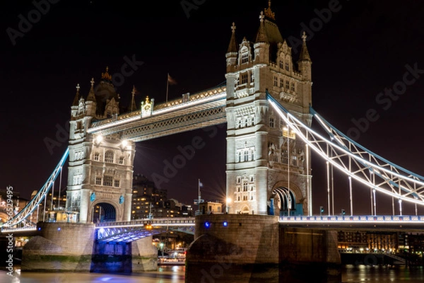 Fototapeta tower bridge at night