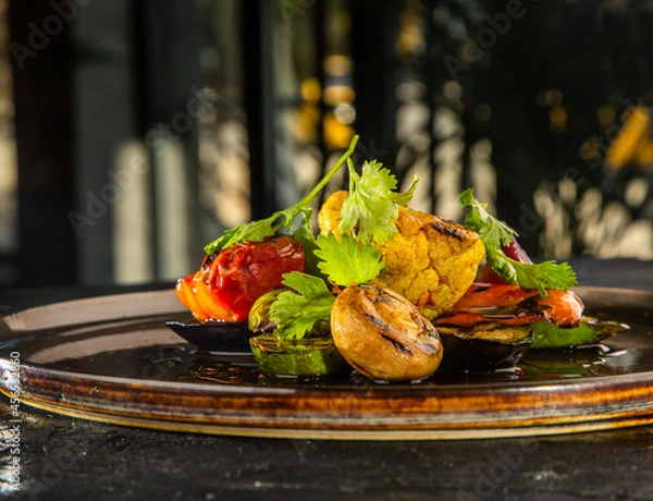 Fototapeta  dish with vegetables
