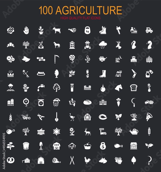 Obraz Agriculture icon set
