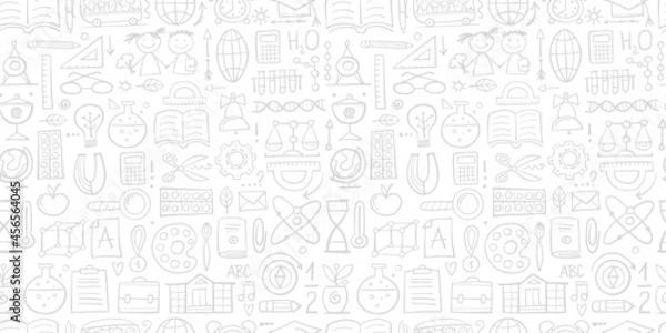Obraz Back to School. Abstract Background. Seamless Pattern for your design
