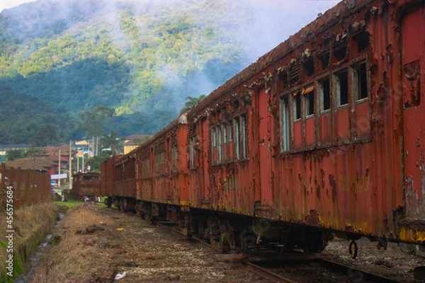 Obraz train on the railway
