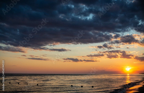 Fototapeta sunset on the beach