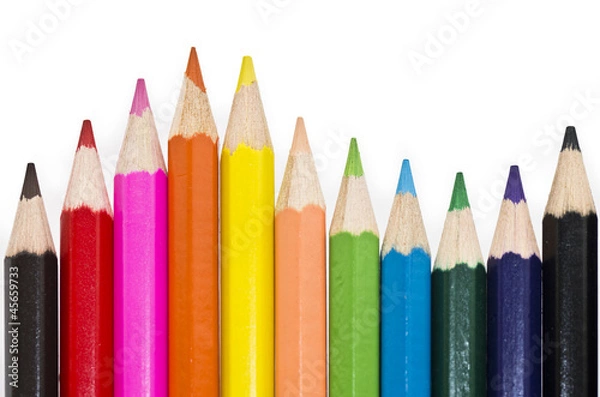 Obraz 並べた色鉛筆