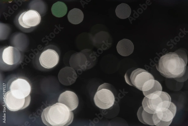 Fototapeta Sun through the trees. Abstract Blurred And Defocused.