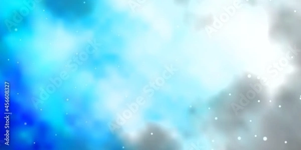 Fototapeta Light BLUE vector pattern with abstract stars.
