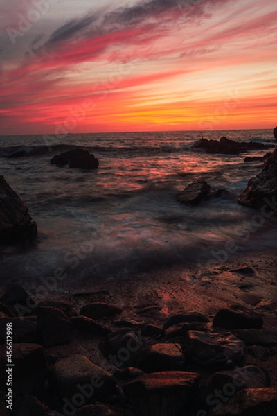 Obraz my vacations in Mazatlan admiring the most beautiful sunsets in Mexico