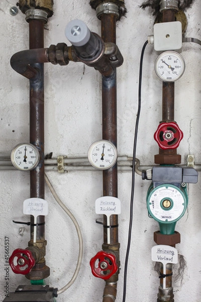 Obraz Heizungsrohre 09