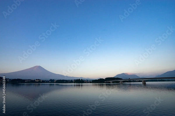 Obraz 河口湖と富士山