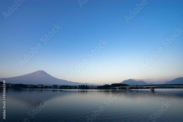 Obraz 河口湖と富士山