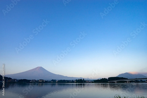 Obraz 河口湖と富士山