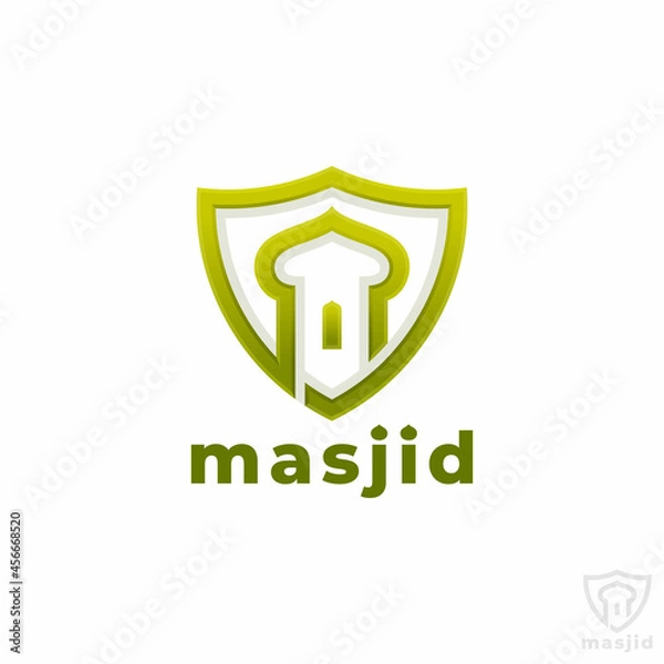 Obraz Masjid - Islamic Mosque logo Template