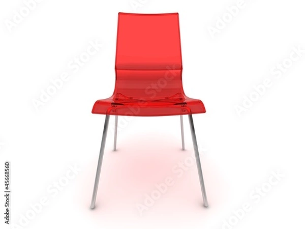 Obraz Stuhl in rot front