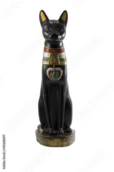 Obraz Black egyptian cat statue