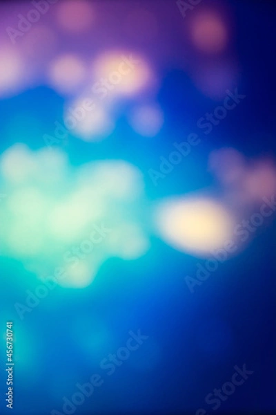 Fototapeta Blurred bubbles on black background