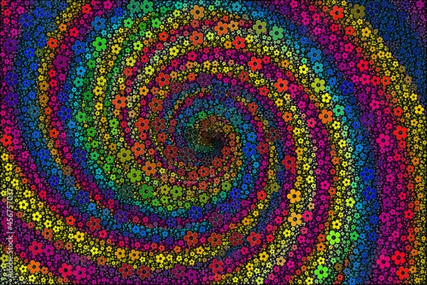 Fototapeta abstract colorful spiraling . good as background
