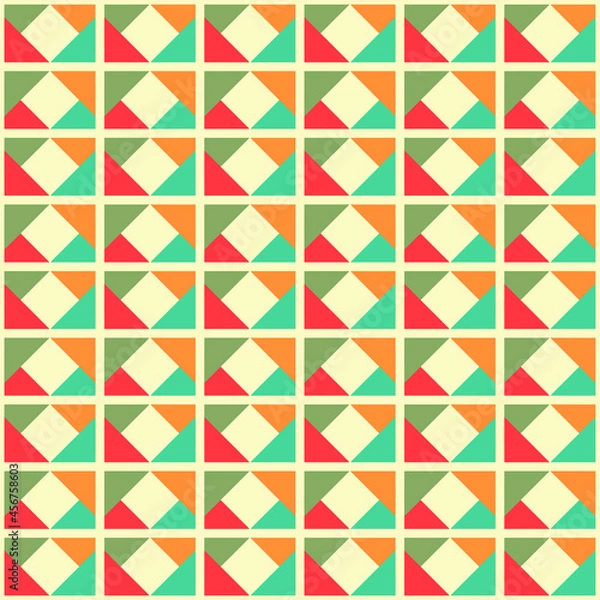 Fototapeta Abstract geometric seamless pattern background