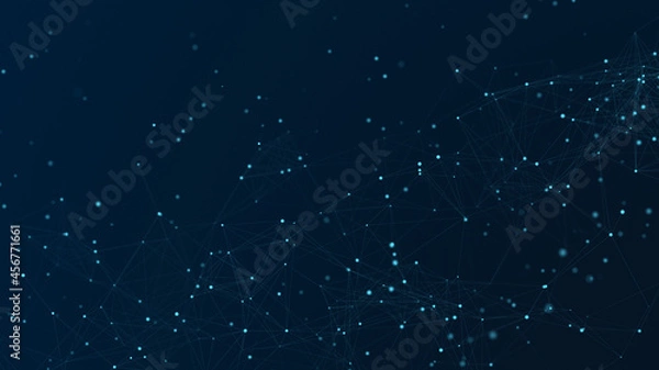 Fototapeta Communication neural data network.