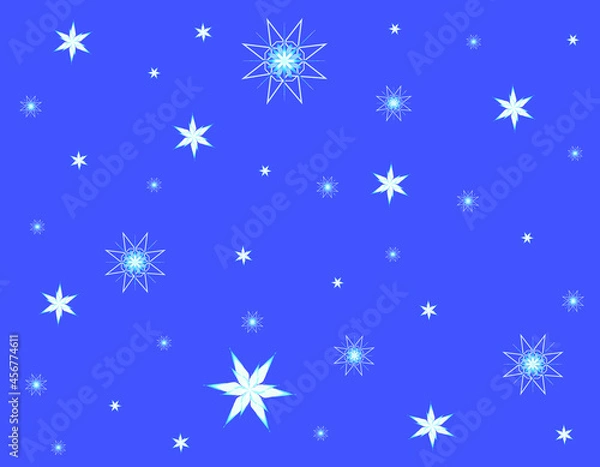 Obraz winter vector colorful illustration, wallpaper, background and design